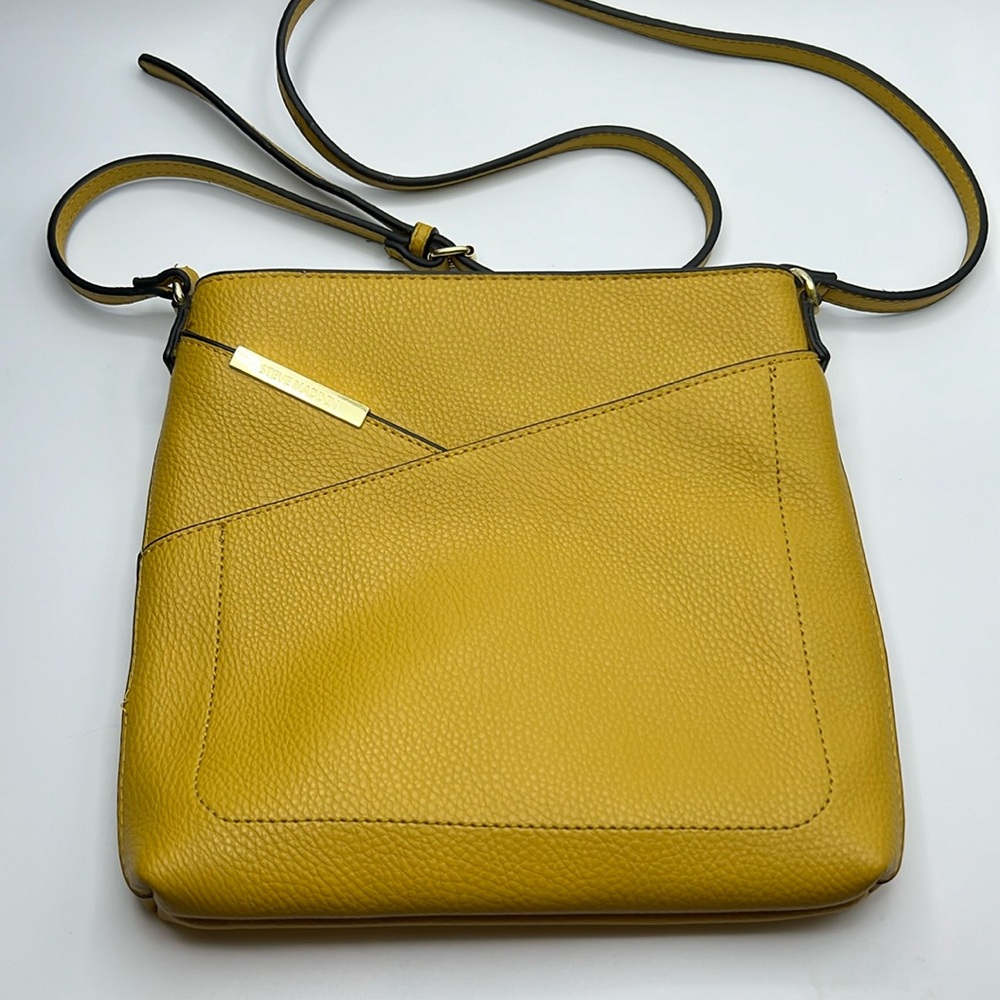 Yellow Leather Crossbody Bag